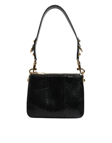 Dolce & Gabbana Black Exotic Leather Shoulder Sling Clutch Bag - Beyzy Store - Dolce & Gabbana