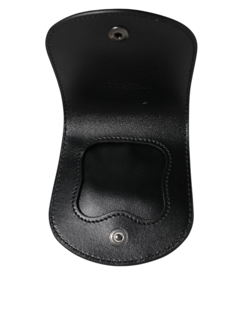 Dolce & Gabbana Black Exotic Skin Coin Condom Case Holder Pocket Wallet - Beyzy Store - Dolce & Gabbana