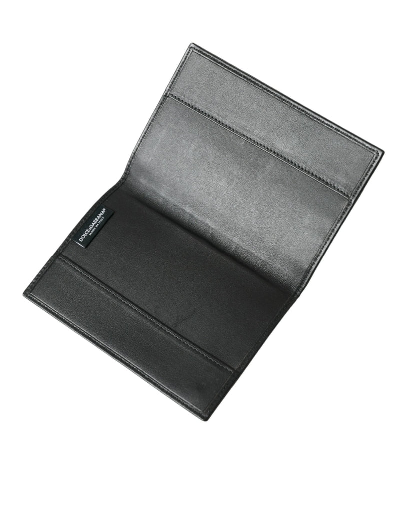 Dolce & Gabbana Black Exotic Skin Leather Long Bifold Passport Holder - Beyzy Store - Dolce & Gabbana