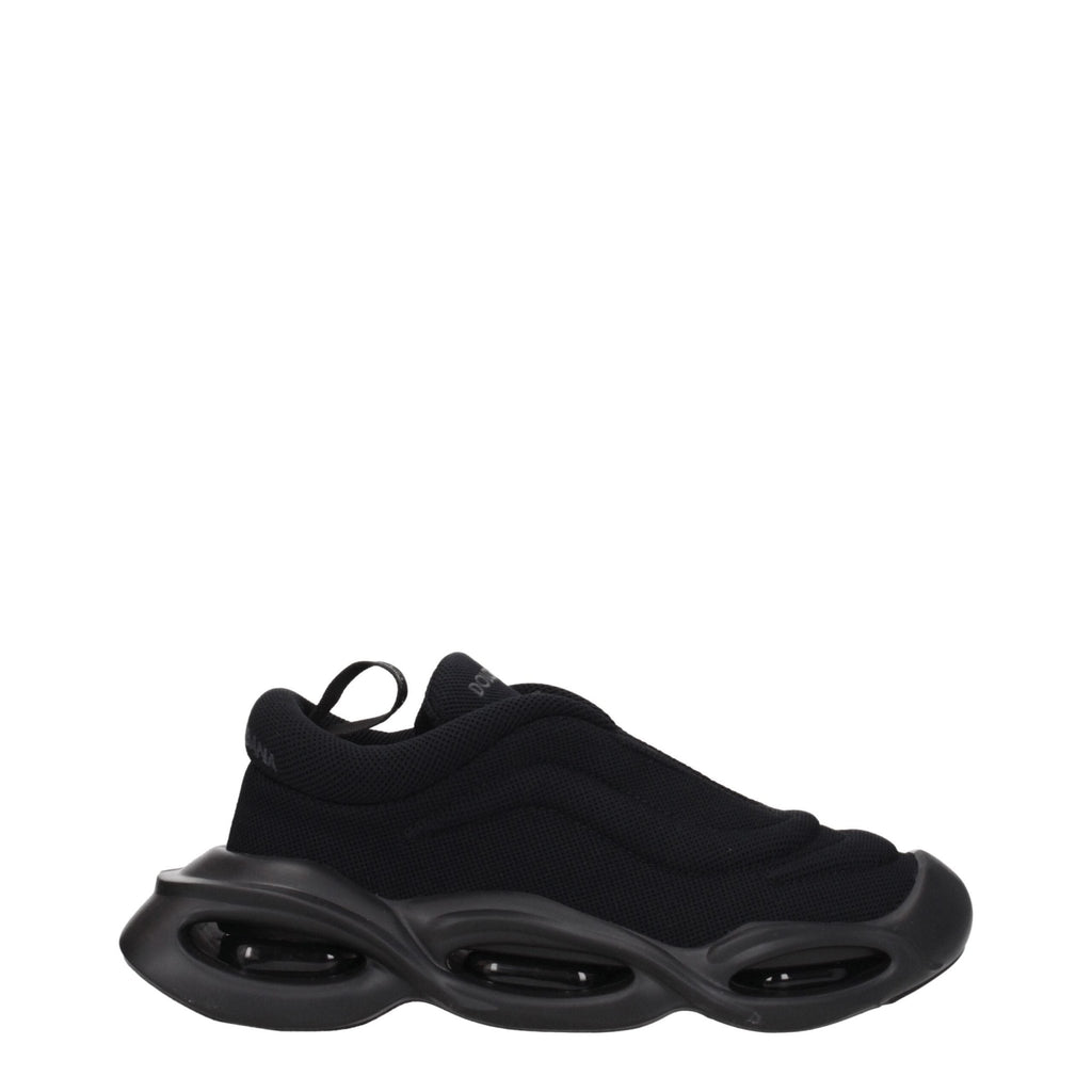 Dolce & Gabbana Black Fabric Chunky Sneakers - Beyzy Store - Dolce & Gabbana