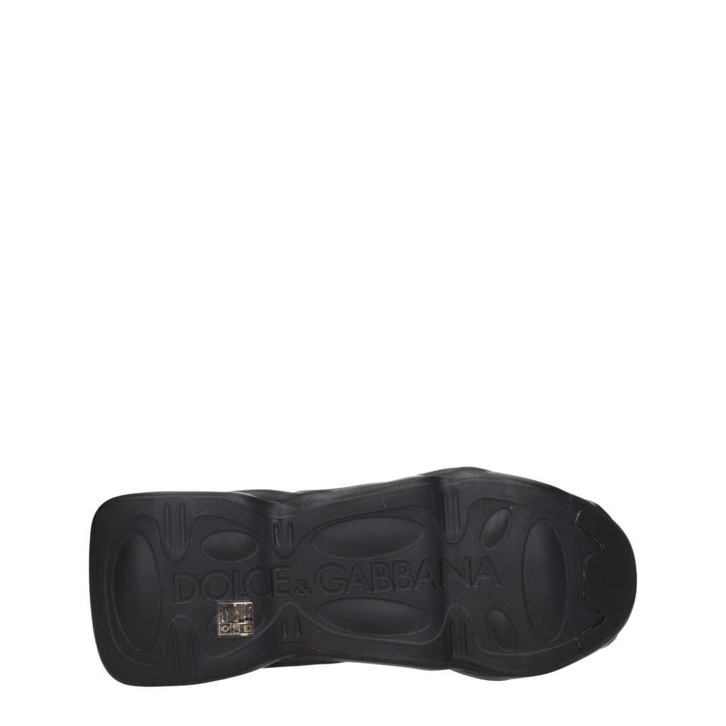 Dolce & Gabbana Black Fabric Chunky Sneakers - Beyzy Store - Dolce & Gabbana