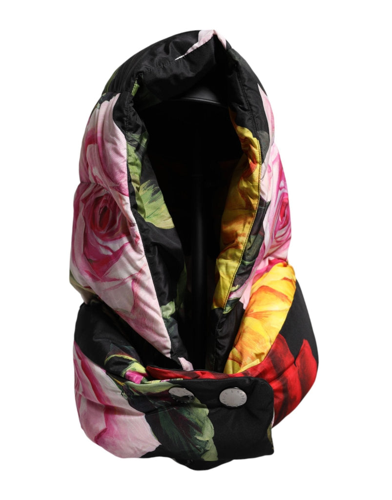 Dolce & Gabbana Black Floral Print Whole Head Wrap Hat - Beyzy Store - Dolce & Gabbana