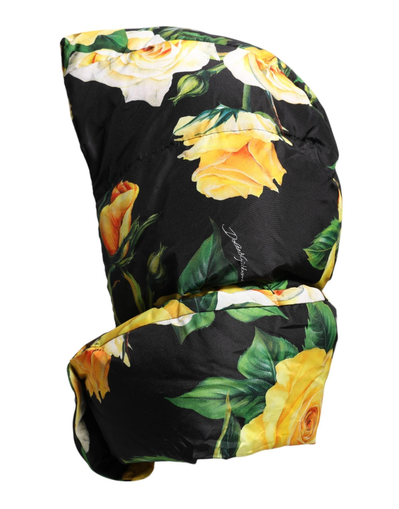 Dolce & Gabbana Black Floral Print Whole Head Wrap Hat - Beyzy Store - Dolce & Gabbana