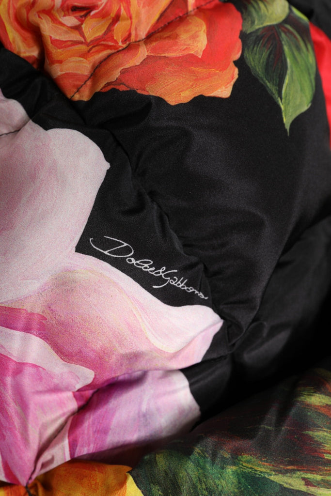 Dolce & Gabbana Black Floral Print Whole Head Wrap Hat - Beyzy Store - Dolce & Gabbana