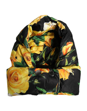 Dolce & Gabbana Black Floral Print Whole Head Wrap Hat - Beyzy Store - Dolce & Gabbana