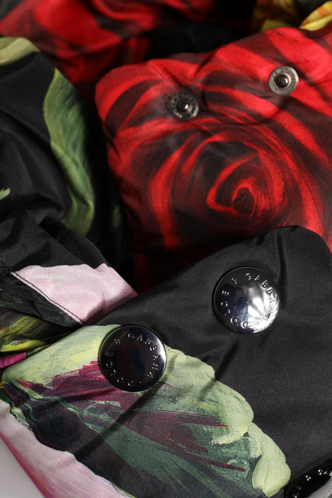 Dolce & Gabbana Black Floral Print Whole Head Wrap Hat - Beyzy Store - Dolce & Gabbana