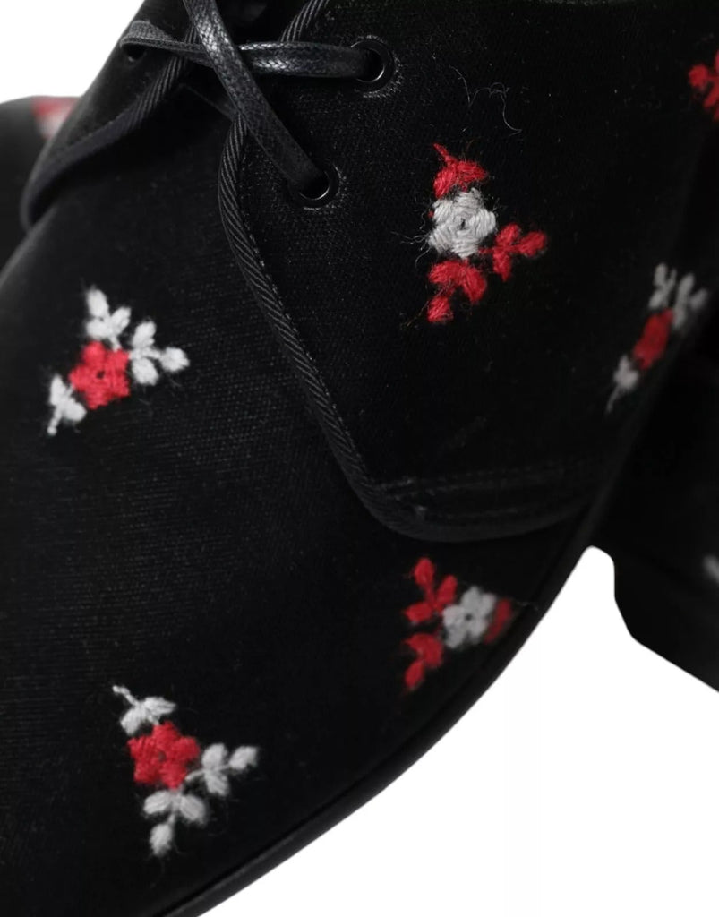 Dolce & Gabbana Black Floral Velvet Formal Dress - Beyzy Store - Dolce & Gabbana