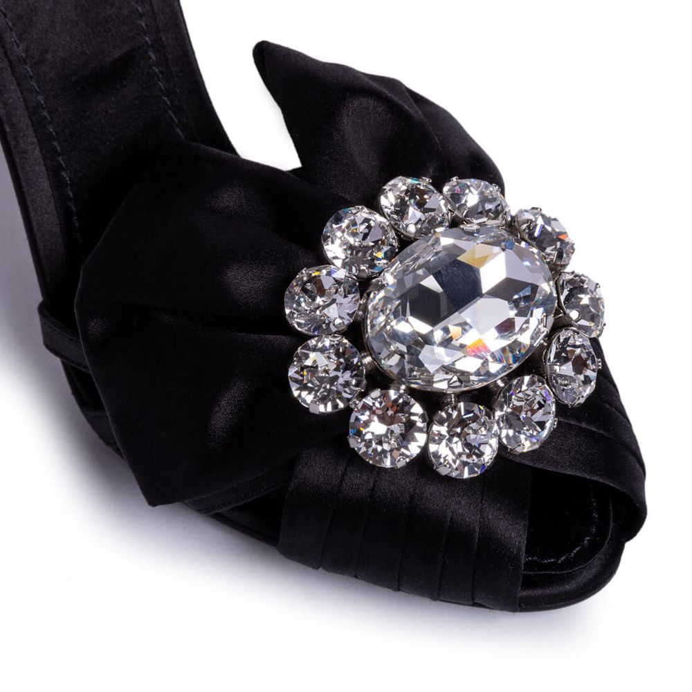 Dolce & Gabbana Black Goatskin Sandal - Beyzy Store - Dolce & Gabbana
