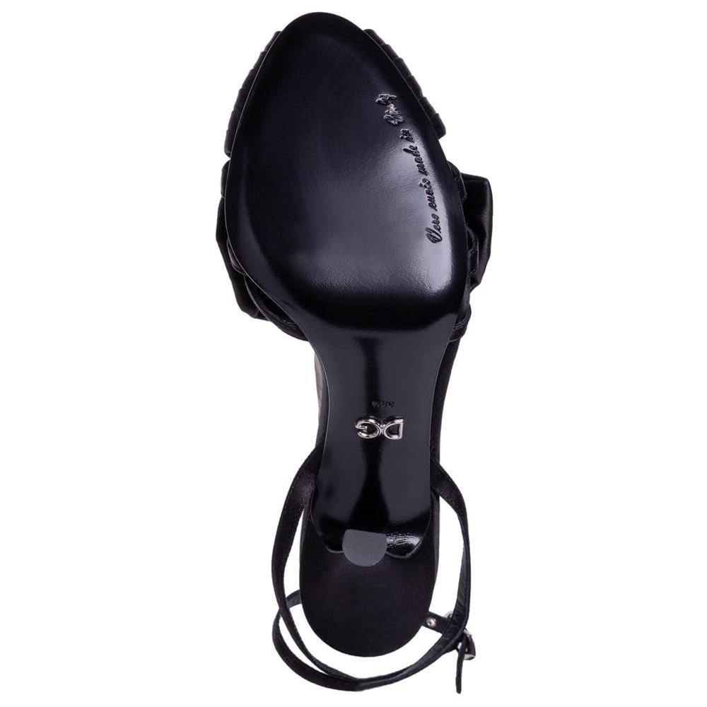 Dolce & Gabbana Black Goatskin Sandal - Beyzy Store - Dolce & Gabbana