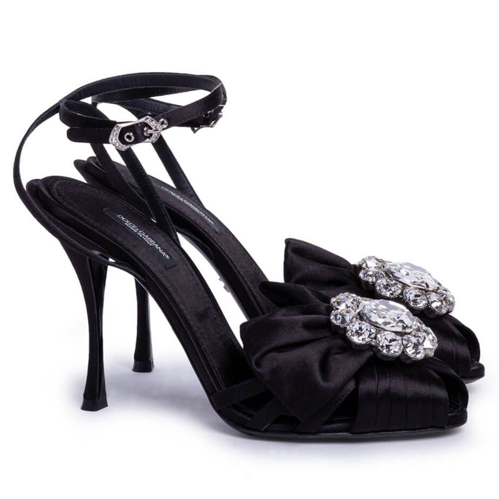 Dolce & Gabbana Black Goatskin Sandal - Beyzy Store - Dolce & Gabbana