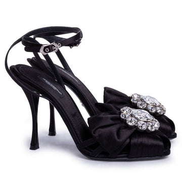 Dolce & Gabbana Black Goatskin Sandal - Beyzy Store - Dolce & Gabbana