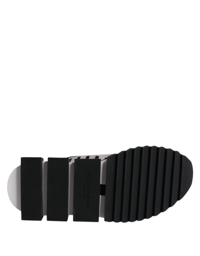 Dolce & Gabbana Black Gray Sorrento Socks Men Sneakers Shoes - Beyzy Store - Dolce & Gabbana