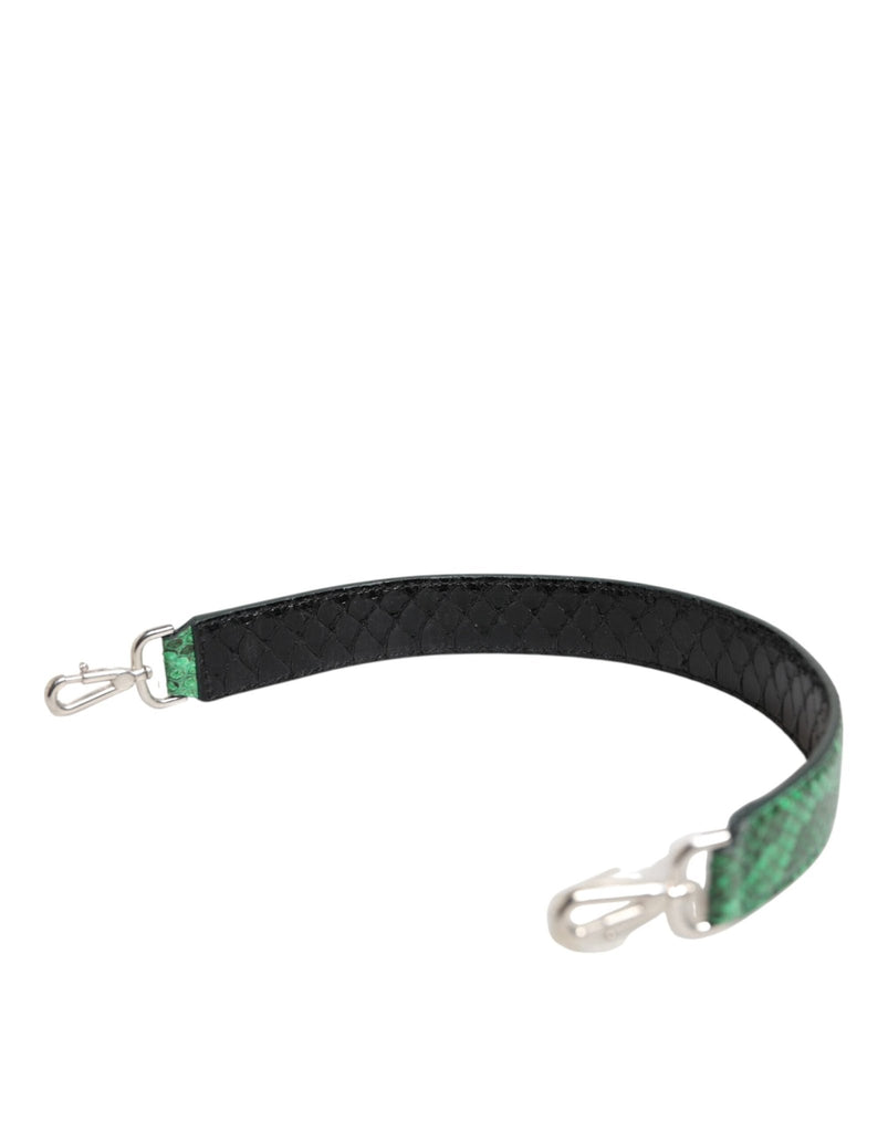 Dolce & Gabbana Black Green Exotic Leather Bag Shoulder Strap - Beyzy Store - Dolce & Gabbana