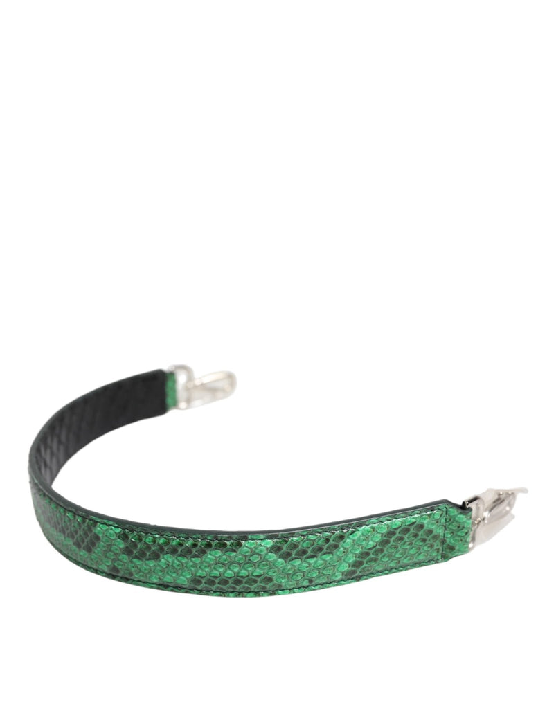 Dolce & Gabbana Black Green Exotic Leather Bag Shoulder Strap - Beyzy Store - Dolce & Gabbana