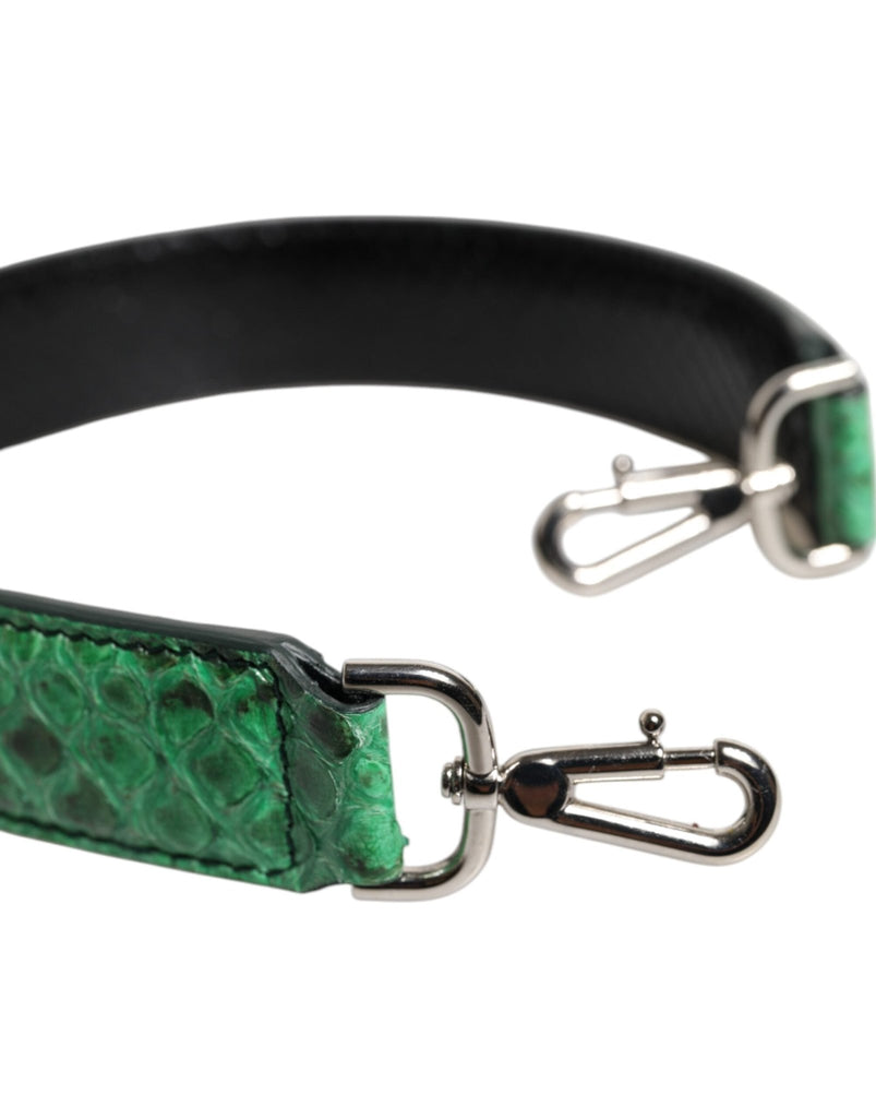 Dolce & Gabbana Black Green Exotic Leather Bag Shoulder Strap - Beyzy Store - Dolce & Gabbana