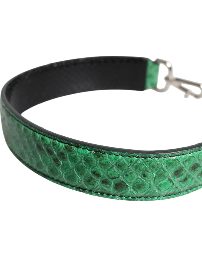 Dolce & Gabbana Black Green Exotic Leather Bag Shoulder Strap - Beyzy Store - Dolce & Gabbana