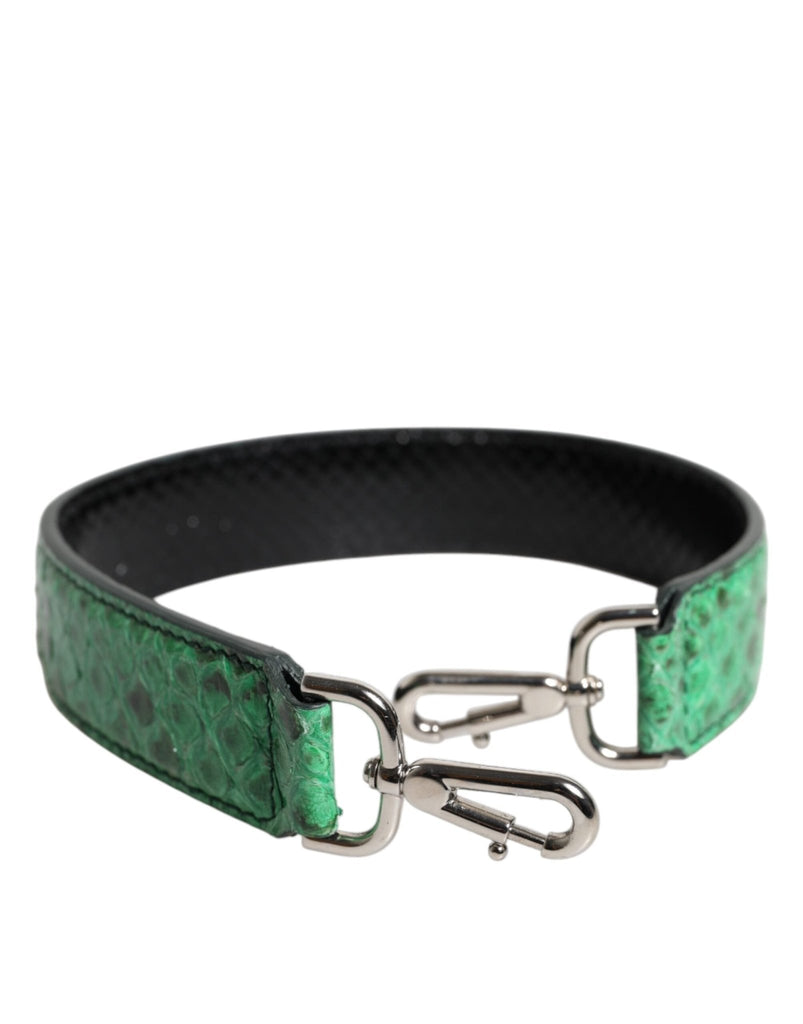 Dolce & Gabbana Black Green Exotic Leather Bag Shoulder Strap - Beyzy Store - Dolce & Gabbana