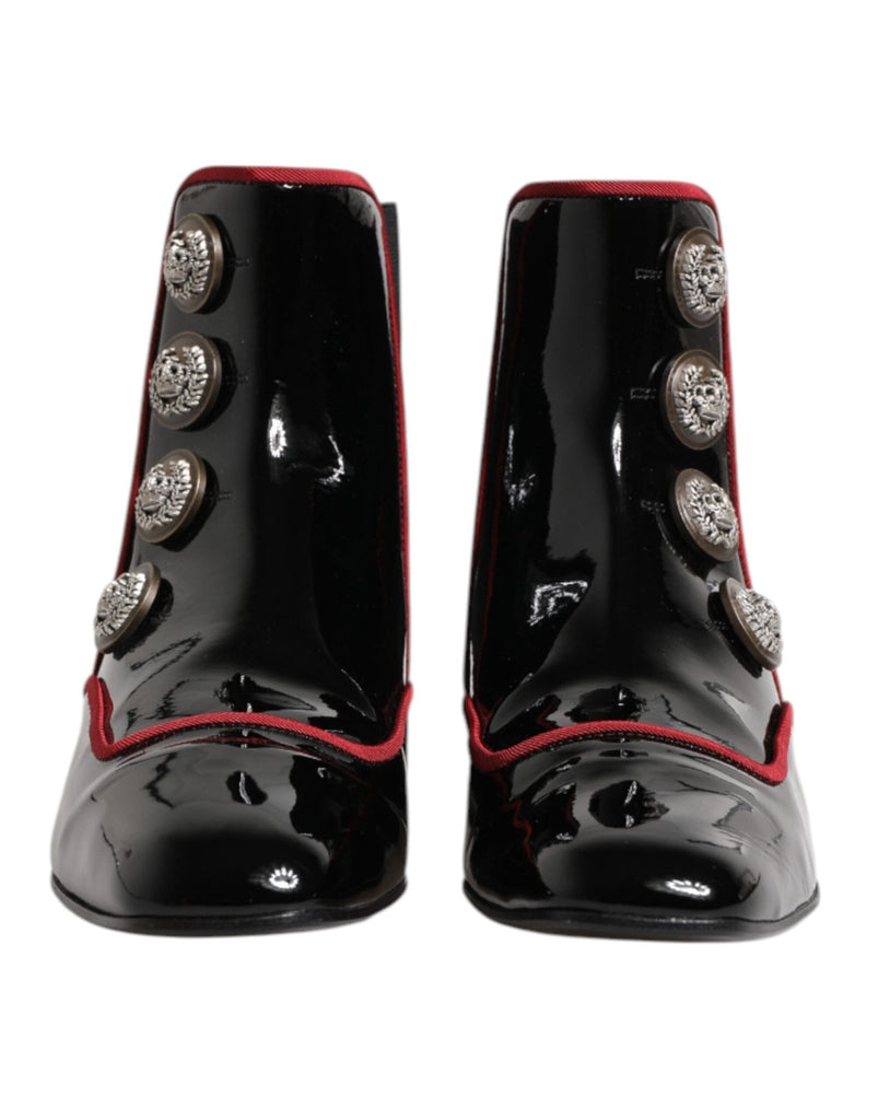 Dolce & Gabbana Black Jackie Buttoned Chelsea Boots Shoes - Beyzy Store - Dolce & Gabbana