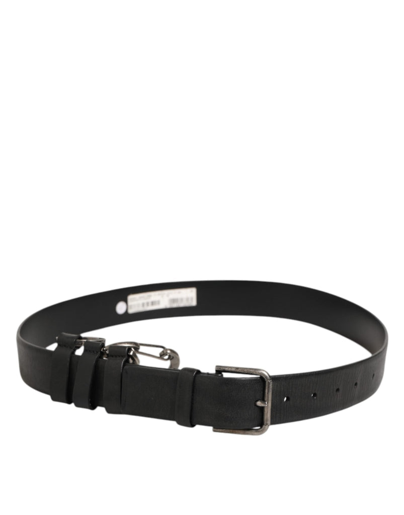 Dolce & Gabbana Black Key Ring Clip Attachments Buckle Belt - Beyzy Store - Dolce & Gabbana
