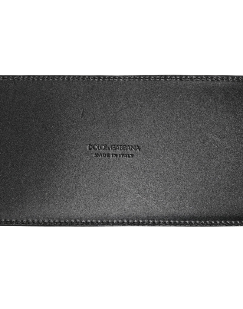 Dolce & Gabbana Black Leather 4 - Strap Metal Multi - Buckle Belt - Beyzy Store - Dolce & Gabbana