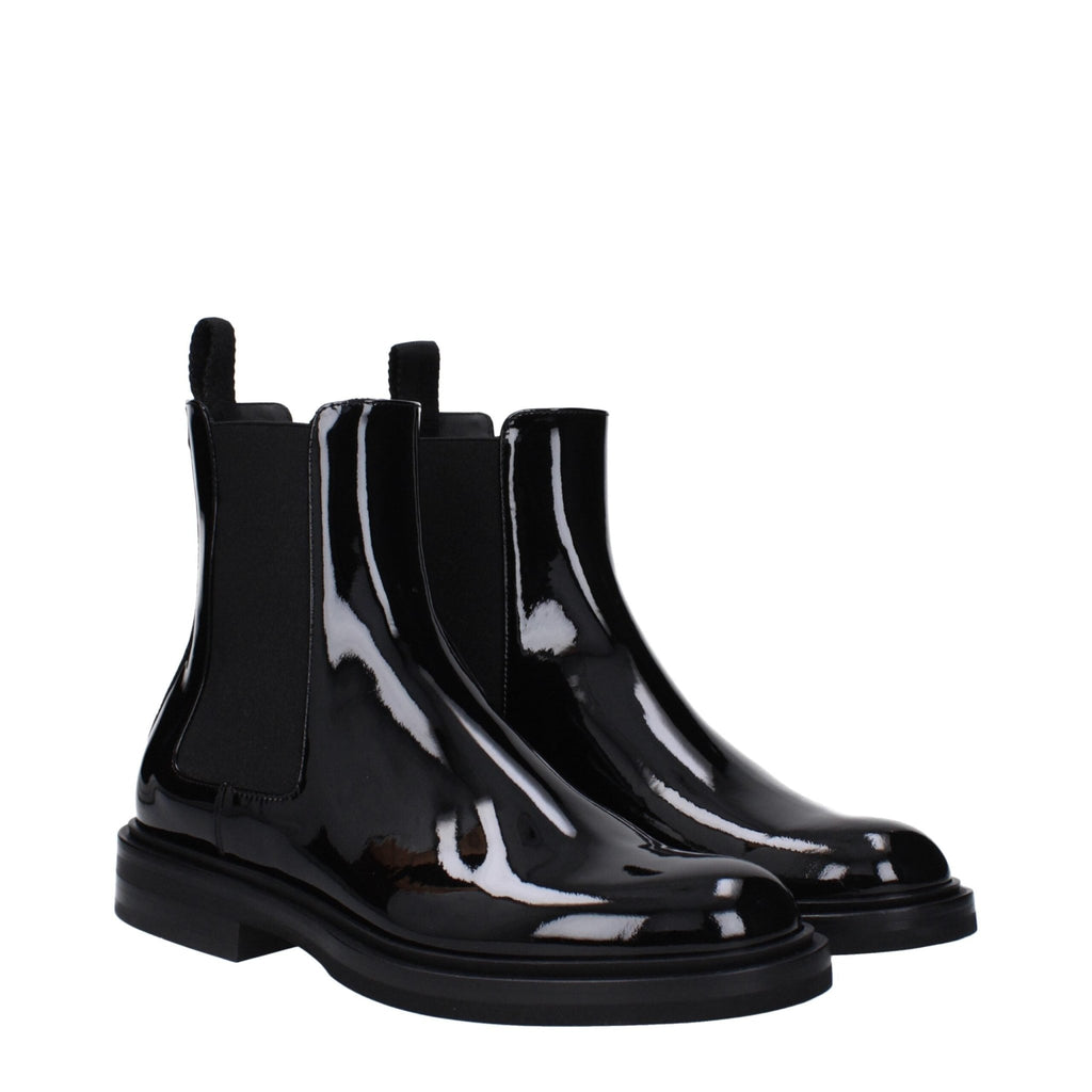 Dolce & Gabbana Black Leather Ankle - Beyzy Store - Dolce & Gabbana