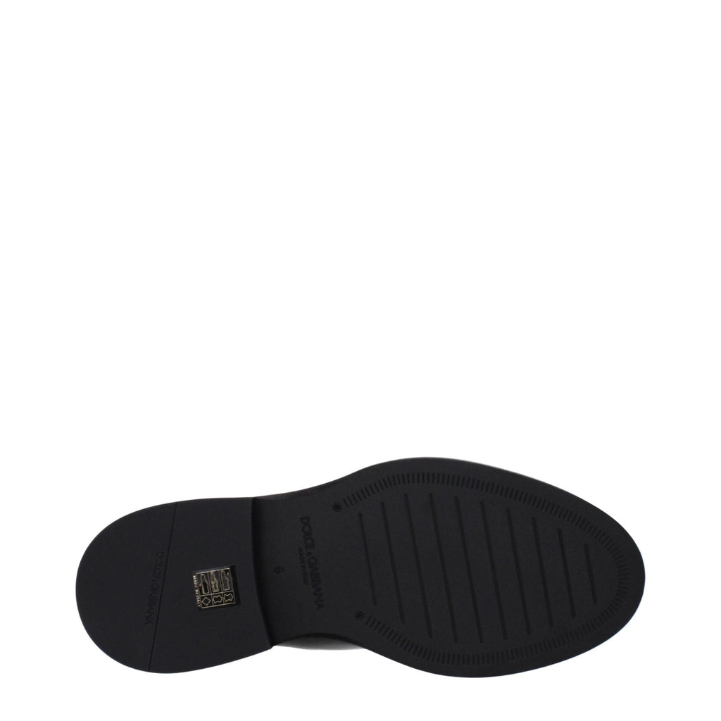 Dolce & Gabbana Black Leather Ankle - Beyzy Store - Dolce & Gabbana
