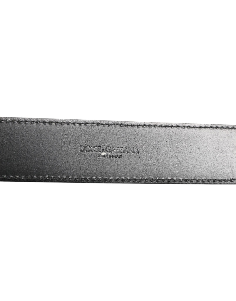 Dolce & Gabbana Black Leather Classic Metal Logo Buckle Belt - Beyzy Store - Dolce & Gabbana