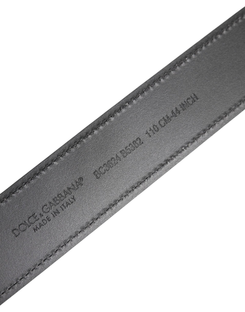 Dolce & Gabbana Black Leather Classic Metal Logo Buckle Belt - Beyzy Store - Dolce & Gabbana