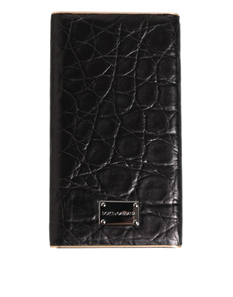 Dolce & Gabbana Black Leather Exotic Skin 3000mAh Power Bank Charger USB - Beyzy Store - Dolce & Gabbana