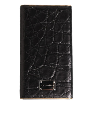 Dolce & Gabbana Black Leather Exotic Skin 3000mAh Power Bank Charger USB - Beyzy Store - Dolce & Gabbana