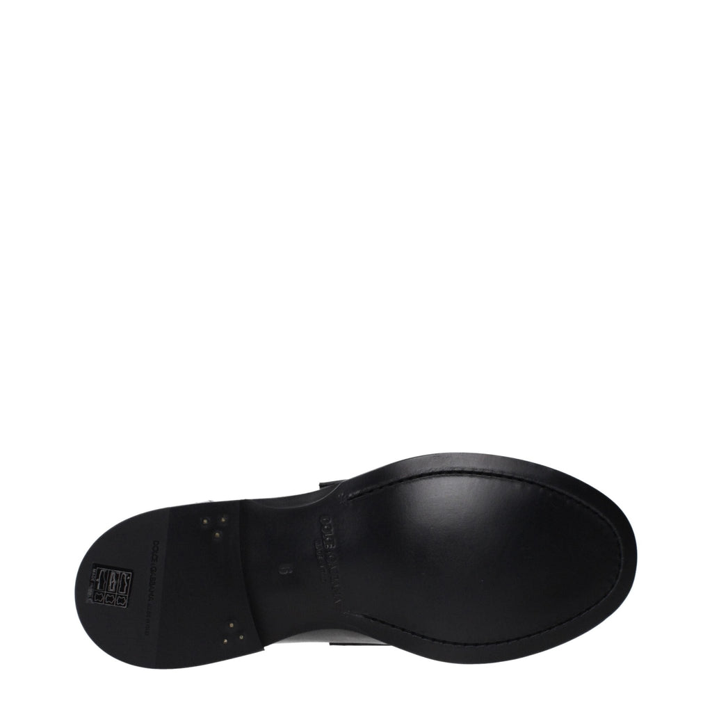 Dolce & Gabbana Black Leather Loafer - Beyzy Store - Dolce & Gabbana