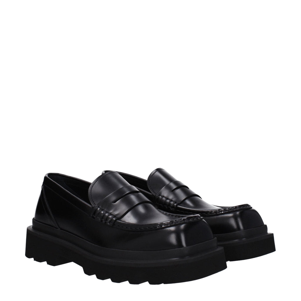 Dolce & Gabbana Black Leather Loafer - Beyzy Store - Dolce & Gabbana