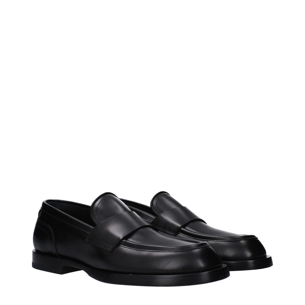 Dolce & Gabbana Black Leather Loafer - Beyzy Store - Dolce & Gabbana