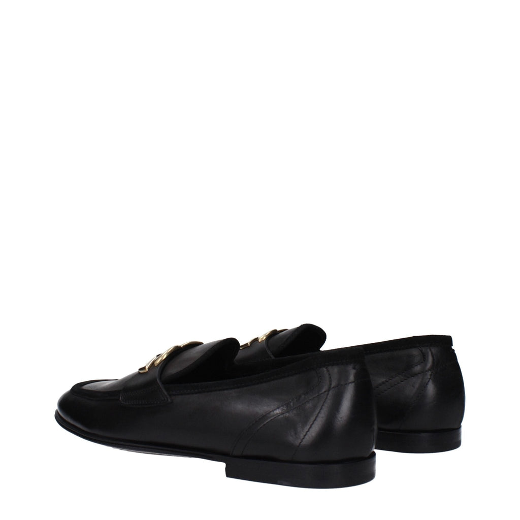 Dolce & Gabbana Black Leather Loafer - Beyzy Store - Dolce & Gabbana