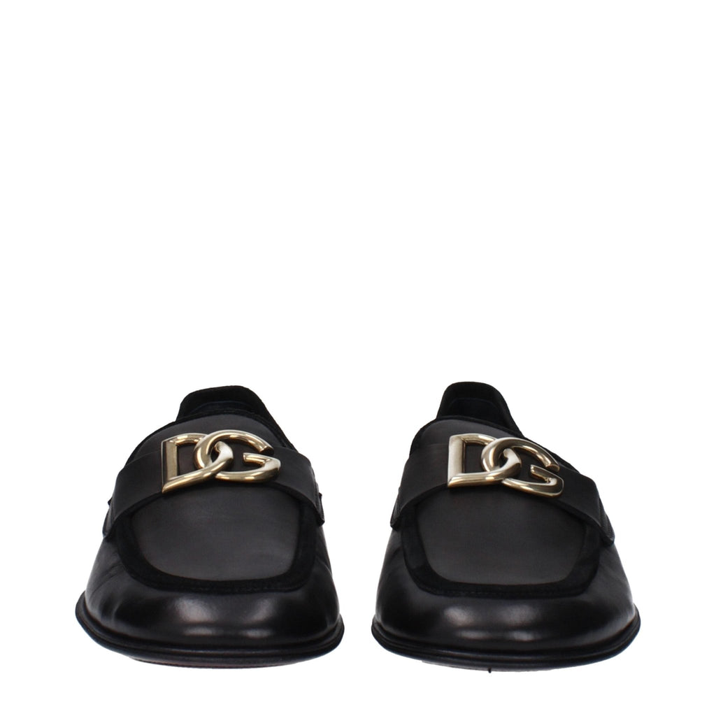 Dolce & Gabbana Black Leather Loafer - Beyzy Store - Dolce & Gabbana