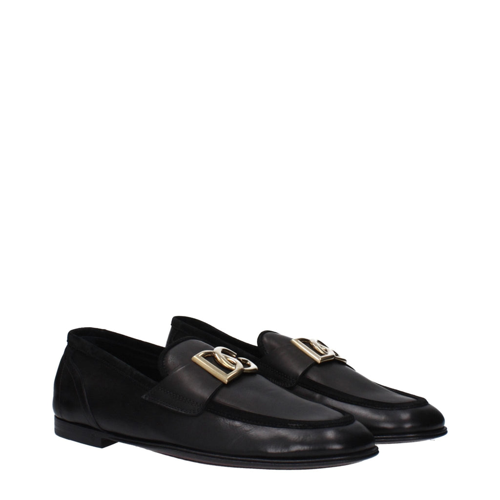 Dolce & Gabbana Black Leather Loafer - Beyzy Store - Dolce & Gabbana