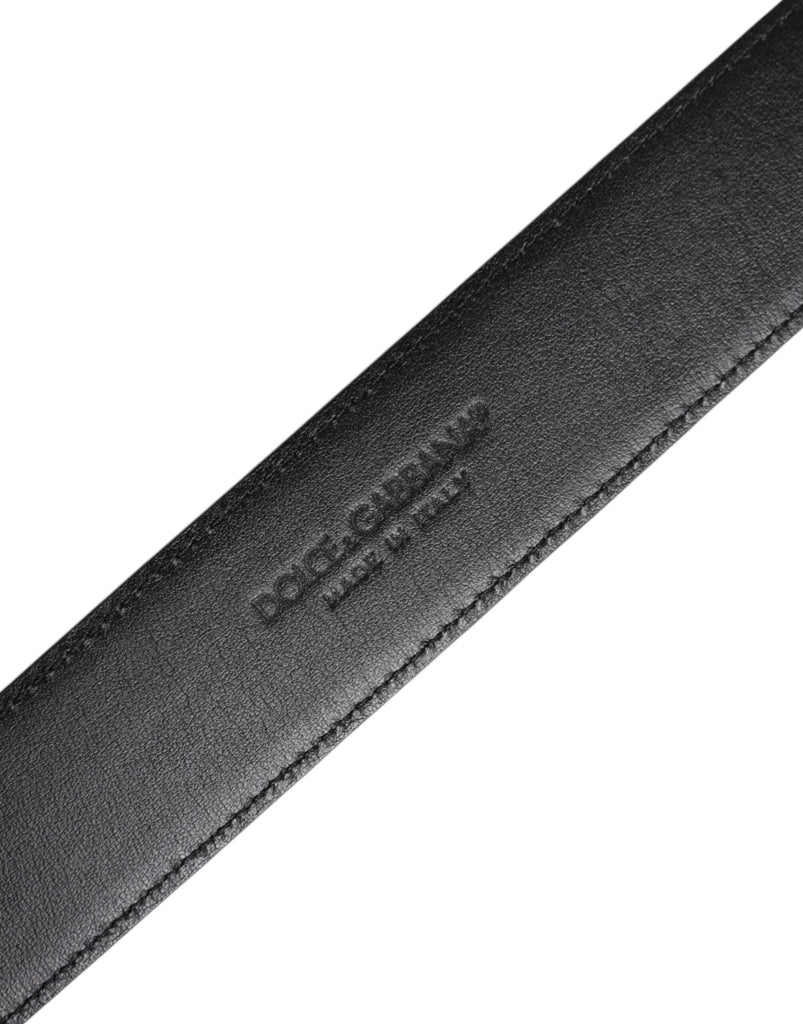 Dolce & Gabbana Black Leather Metal Buckle Classic Belt - Beyzy Store - Dolce & Gabbana