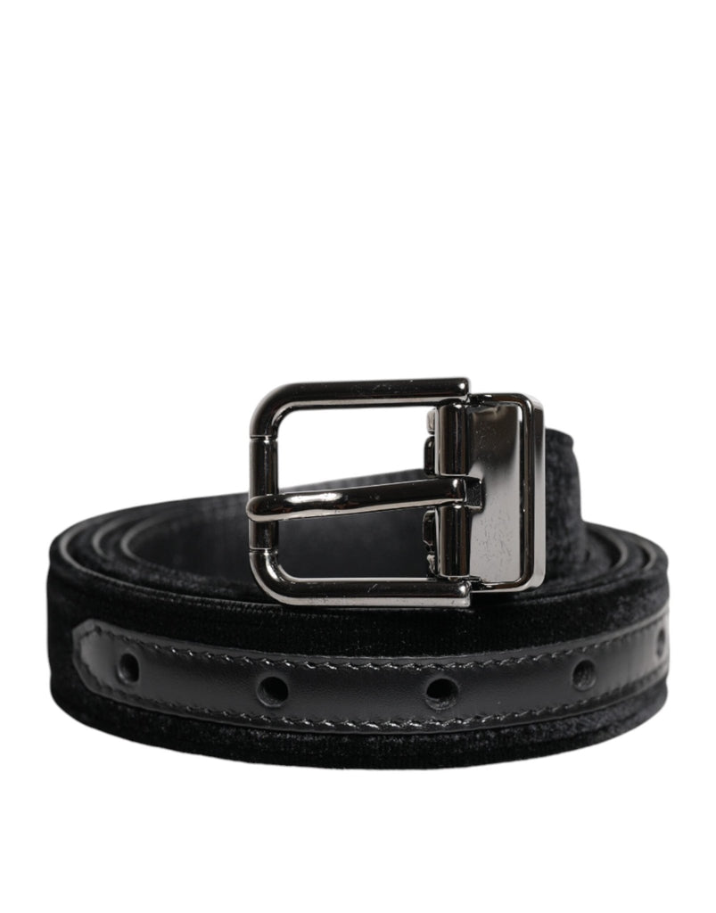 Dolce & Gabbana Black Leather Metal Buckle Classic Belt - Beyzy Store - Dolce & Gabbana