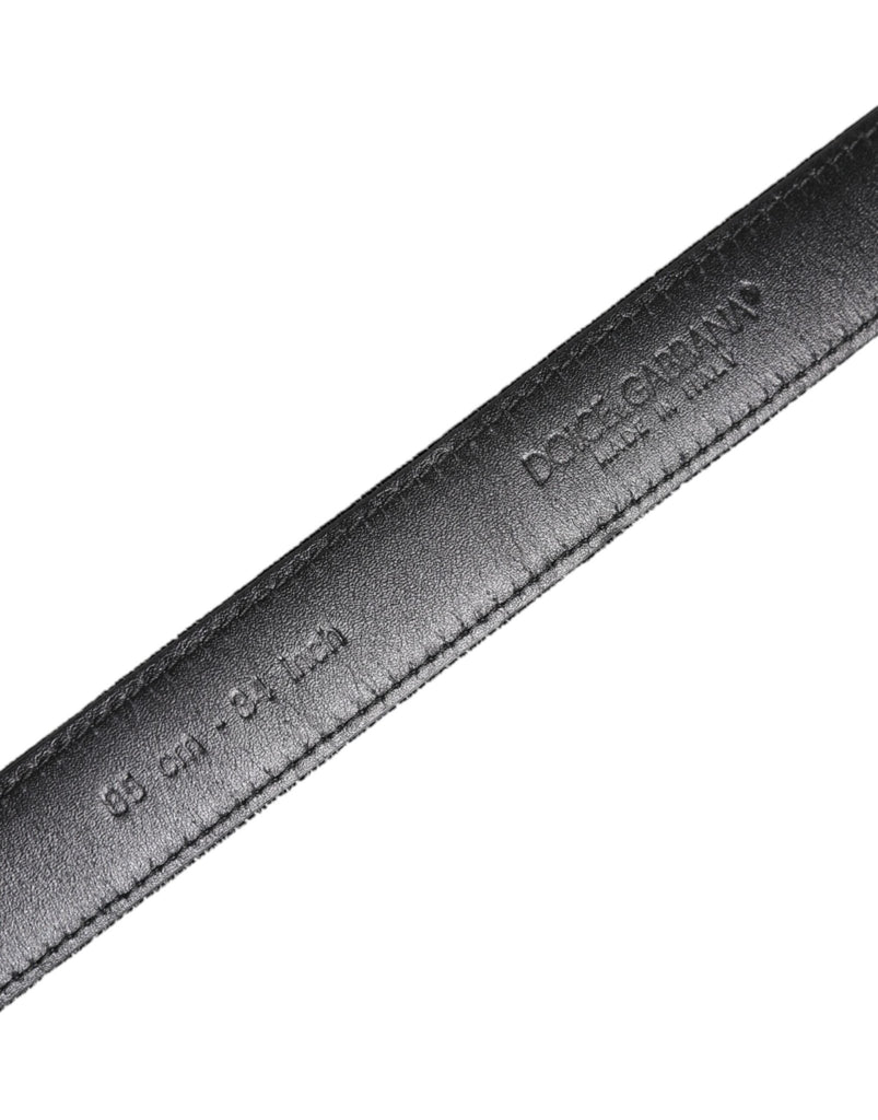 Dolce & Gabbana Black Leather Metal Buckle Classic Belt - Beyzy Store - Dolce & Gabbana