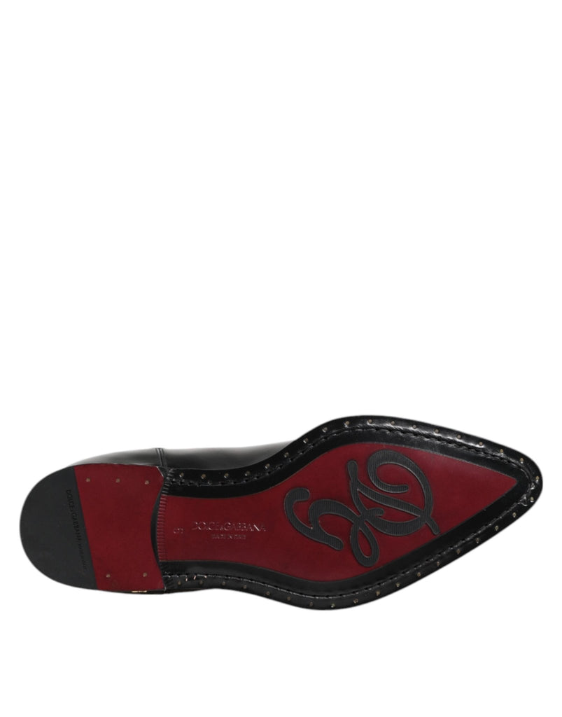 Dolce & Gabbana Black Leather MILLENIALS Mid Calf Boots Shoes - Beyzy Store - Dolce & Gabbana