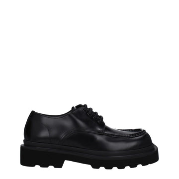 Dolce & Gabbana Black Leather Oxfords And Derbies - Beyzy Store - Dolce & Gabbana