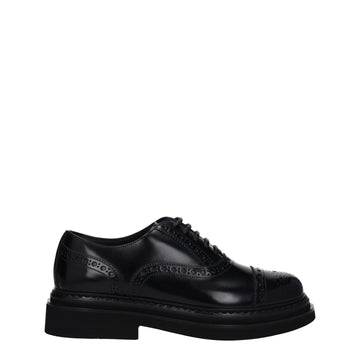 Dolce & Gabbana Black Leather Oxfords And Derby - Beyzy Store - Dolce & Gabbana