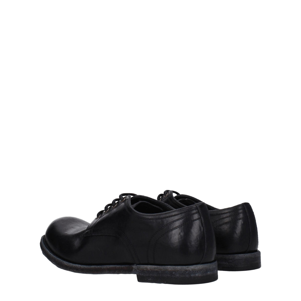 Dolce & Gabbana Black Leather Oxfords And Derby - Beyzy Store - Dolce & Gabbana