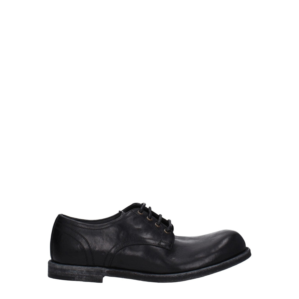 Dolce & Gabbana Black Leather Oxfords And Derby - Beyzy Store - Dolce & Gabbana
