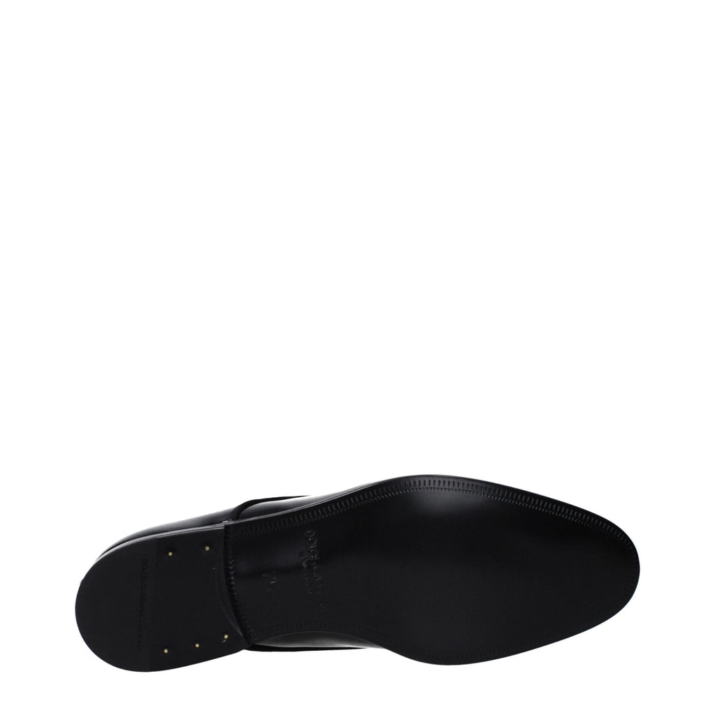 Dolce & Gabbana Black Leather Oxfords And Derby - Beyzy Store - Dolce & Gabbana