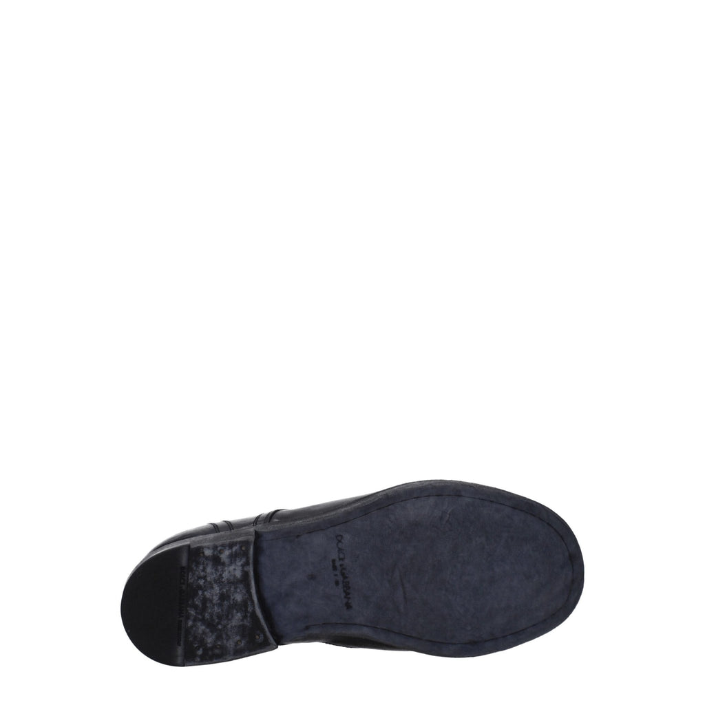Dolce & Gabbana Black Leather Oxfords And Derby - Beyzy Store - Dolce & Gabbana