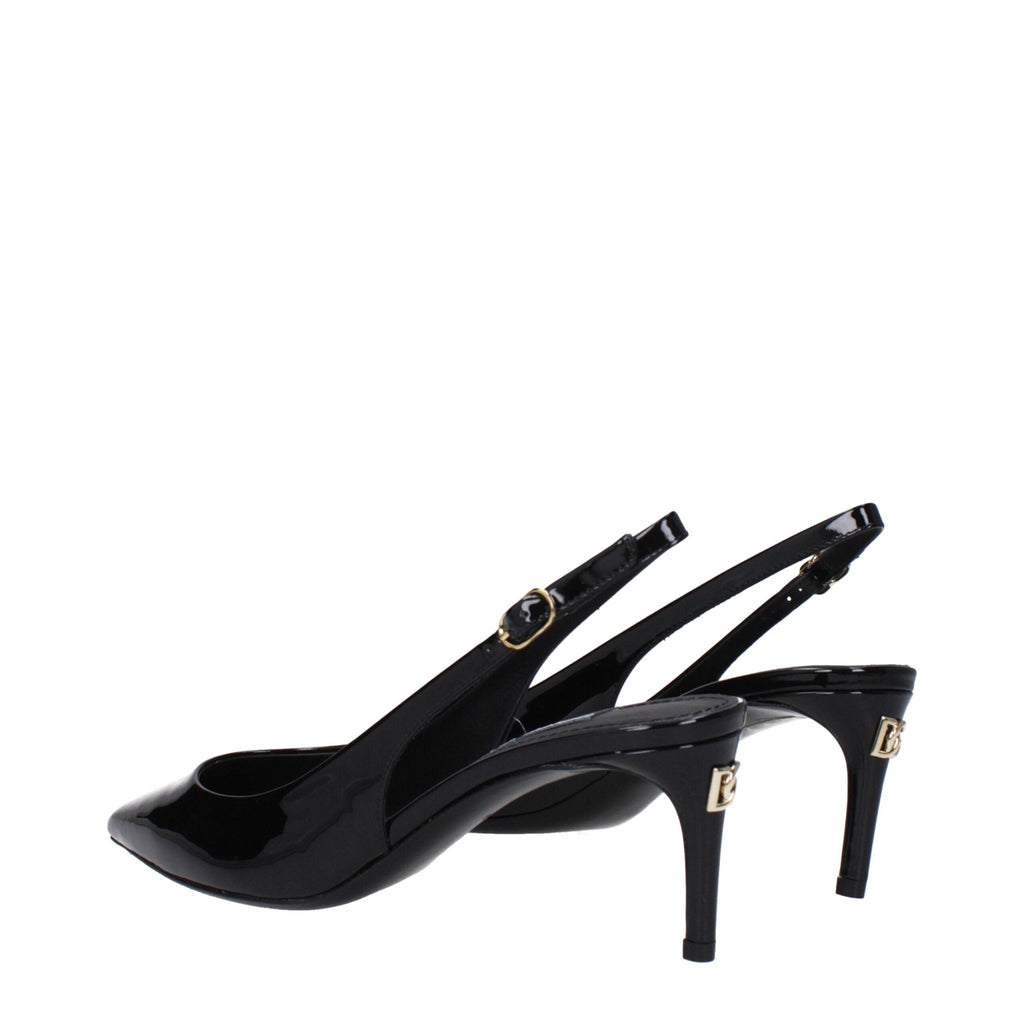 Dolce & Gabbana Black Leather Sandal - Beyzy Store - Dolce & Gabbana