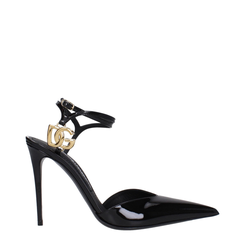 Dolce & Gabbana Black Leather Sandal - Beyzy Store - Dolce & Gabbana