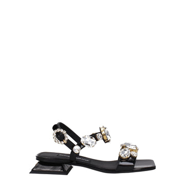 Dolce & Gabbana Black Leather Sandal - Beyzy Store - Dolce & Gabbana