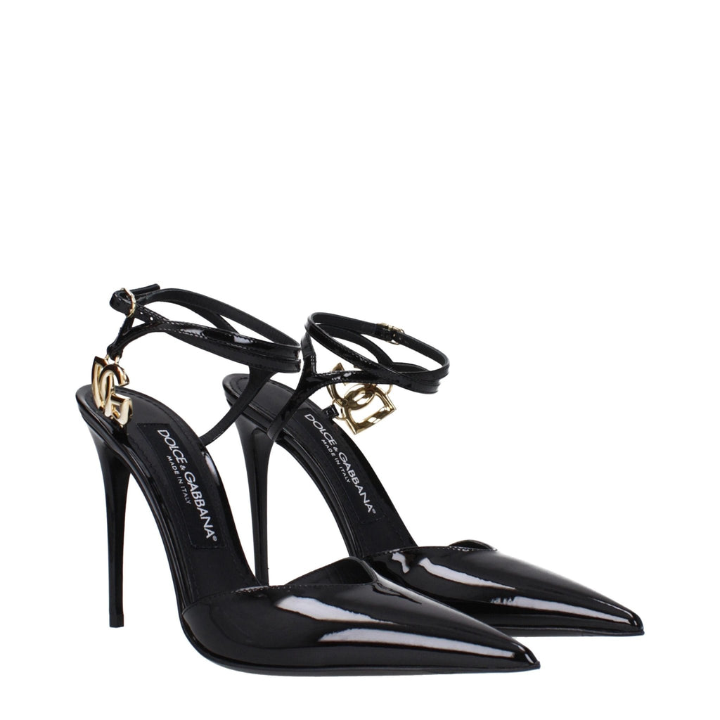 Dolce & Gabbana Black Leather Sandal - Beyzy Store - Dolce & Gabbana